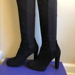 SALE!! 🔥 Stuart Weitzman Black Suede OTK 50/50 Boot